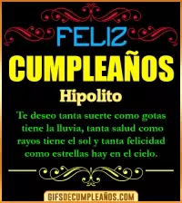 GIF Frases de Cumpleaños Hipolito